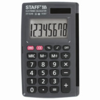 Калькулятор карманный STAFF STF-6248 (104х63 мм)