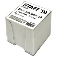 Блок для записей STAFF в подставке прозрачной