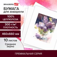 Бумага для акварели 300 г/м2 460x660 мм среднее зерно