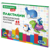 Пластилин классический BRAUBERG KIDS