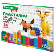 Пластилин классический BRAUBERG KIDS