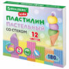 Пластилин классический пастельные цвета BRAUBERG KIDS